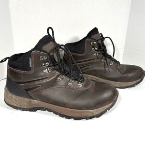 Eddie Bauer Boots Mens 12 M Everett Waterproof Hiking Boot Brown Leather